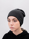 Шапка STETSON арт. 8599338 OVERSIZED MERINO (темно-серый)